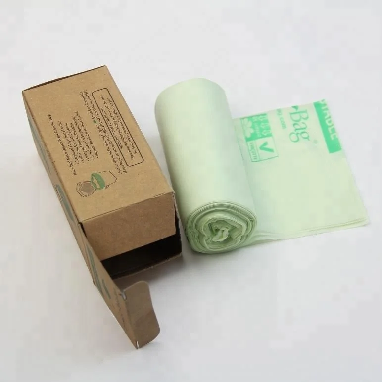 
30 Gallon 20 Micron PLA Biodegradable Bag for Trash and Garbage with Custom Printed 