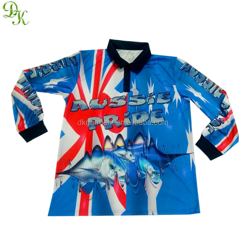 
custom long sleeves uv button up fishing shirt quick dry australia 