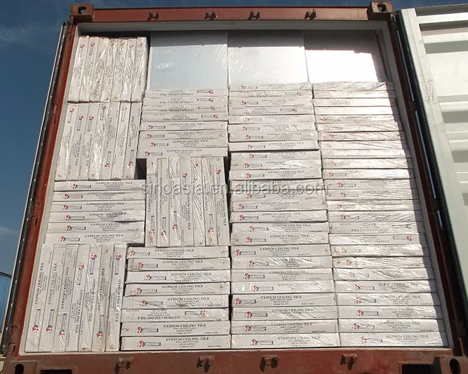 Qatar Gypsum Board False Ceiling Price, Gypsum Ceiling Board, PVC Laminated Gypsum Ceiling Tiles 595*595*6mm