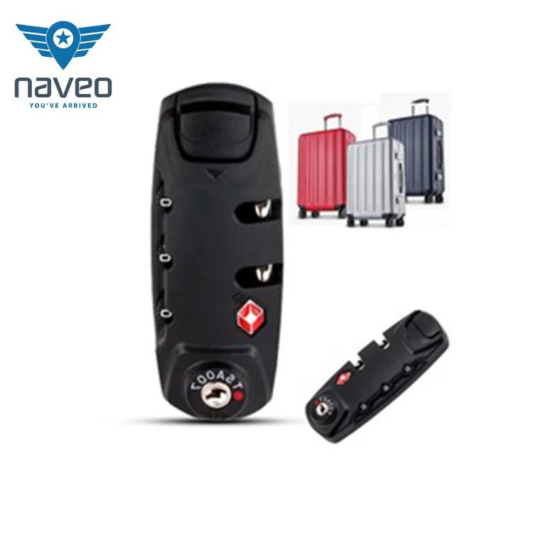 Resettable travel luggage security code tsa 3 digit suitcase tsa combination lock for luggage