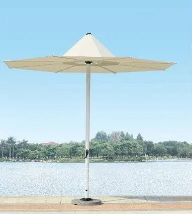 fancy design patio decoration umbrella/garden beach sun parasol & marble base