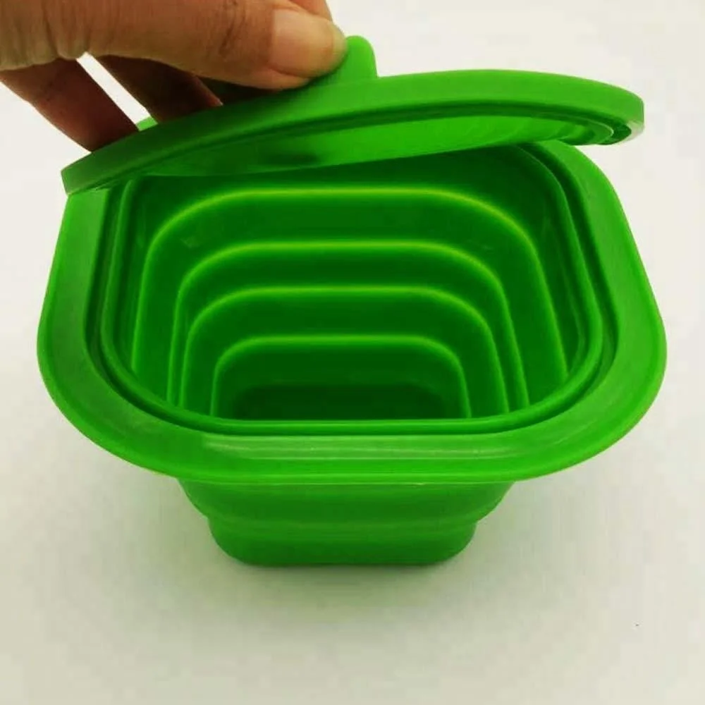 Портативный пищевой складной силикона собачья миска