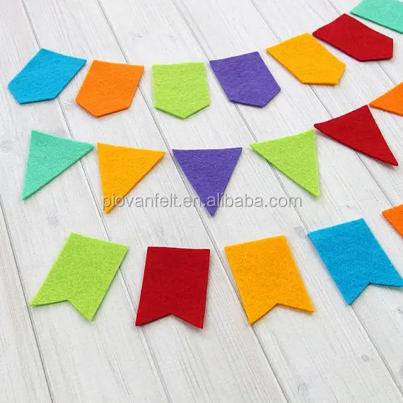Mini Pennant Felt Flags Custom Felt Triangle Pennant String Flags