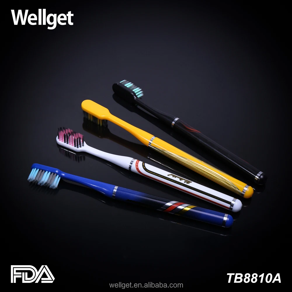  Лидер продаж оптовая продажа семейная зубная щетка с округлыми пластиковыми ручками для супермаркетов