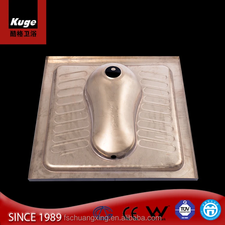 Bathroom use toilet pans stainless steel types of wc squatting pan toilet