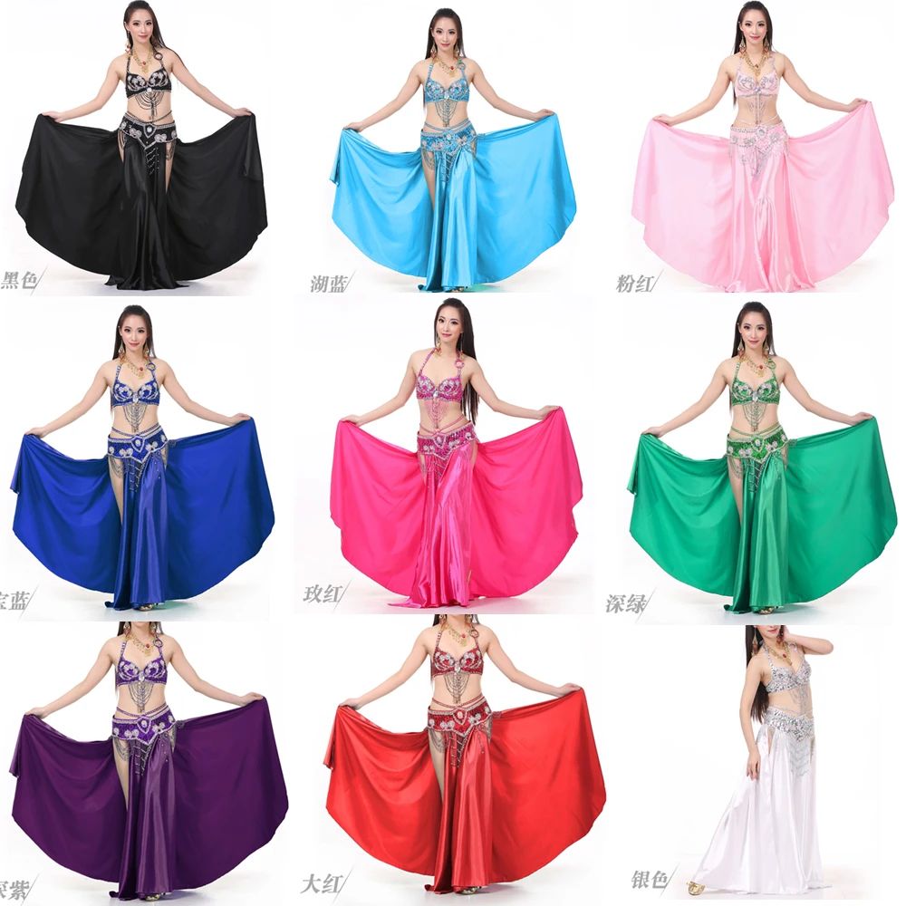 BestDance Professional Belly Dancer Costume Arabic Belly Dancing Beaded Bra Top Skirt Suit Outfit