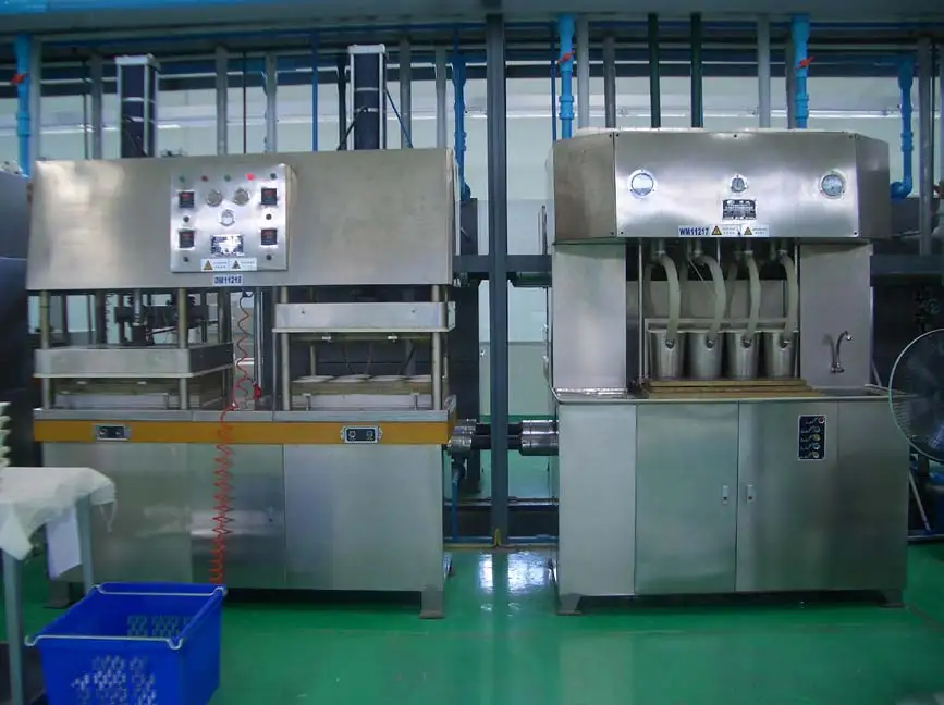 Full automatic Plant fiber tableware food container /lunch plate making machine