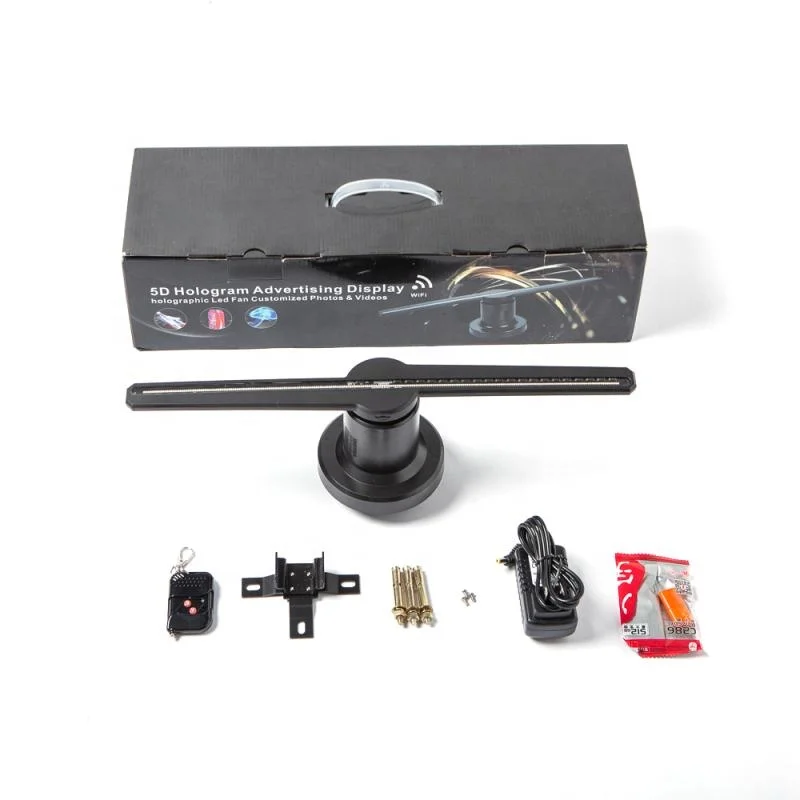2019 brand new economic 42 cm diameter size with remote control SD card standard HD 3D led fan hologram