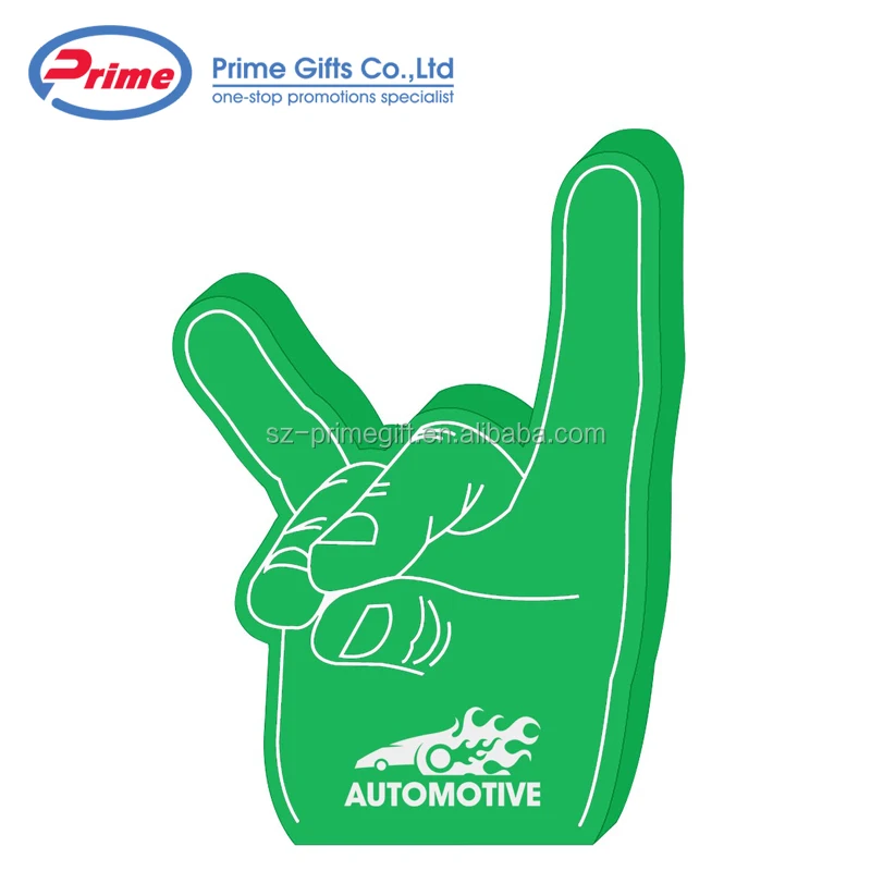 Пользовательский логотип шокер пенопластовый палец рука по низкой цене