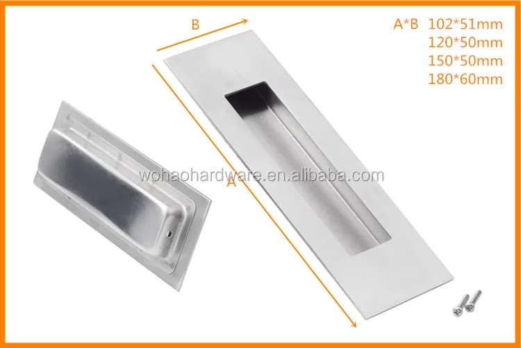 
Factory direct price stainless steel 304 hidden door handles for furniture cabinet 