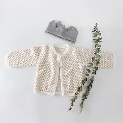 2019 Baby Girls Clothes Autumn Winter Newborn Baby Girl Knitted Sweater Cardigan Kids Cotton Infant Baby Clothing for Girls 0-2Y