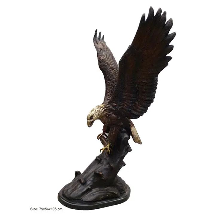 Life size animal statues resin eagle sculpture