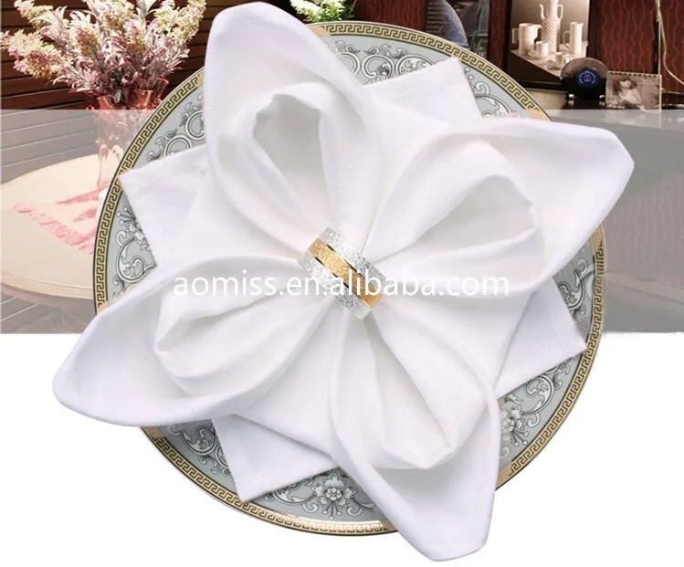 Table Stone Washed Linen Napkins Cotton Fabric Napkins Plain Wedding Napkins Customized Logo