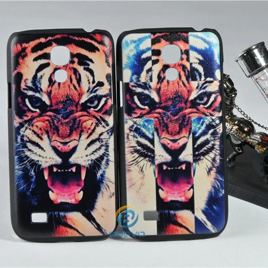 Top-notch PC Plastic Embossed Tiger Hard Phone Case for Samsung Galaxy S4 Mini i9190