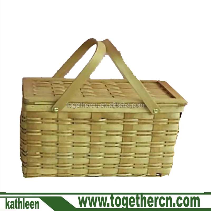 
Outdoor Picnic Basket Portable Storage Box Wine ,Weddingstar Picnic Basket with Lid 