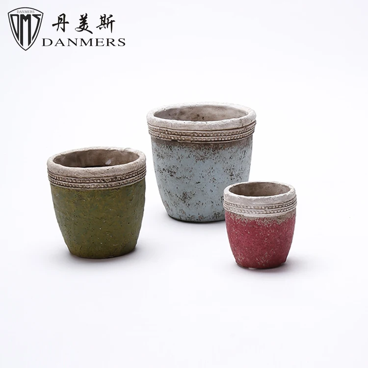 
New products pots decorative ceramic flowerpot bonsai pot for garden decoration 