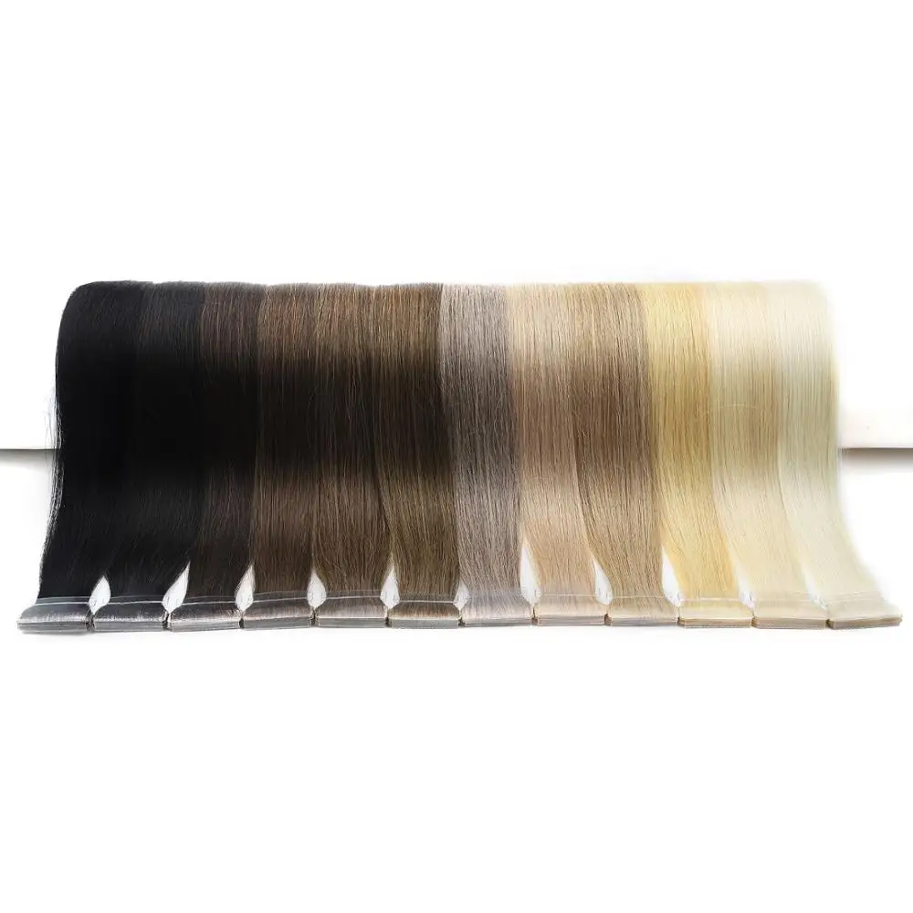 
K.SWIGS 100% Remy Hair Tape In Human Hair Extensions PU Skin Weft Tape In Hair 