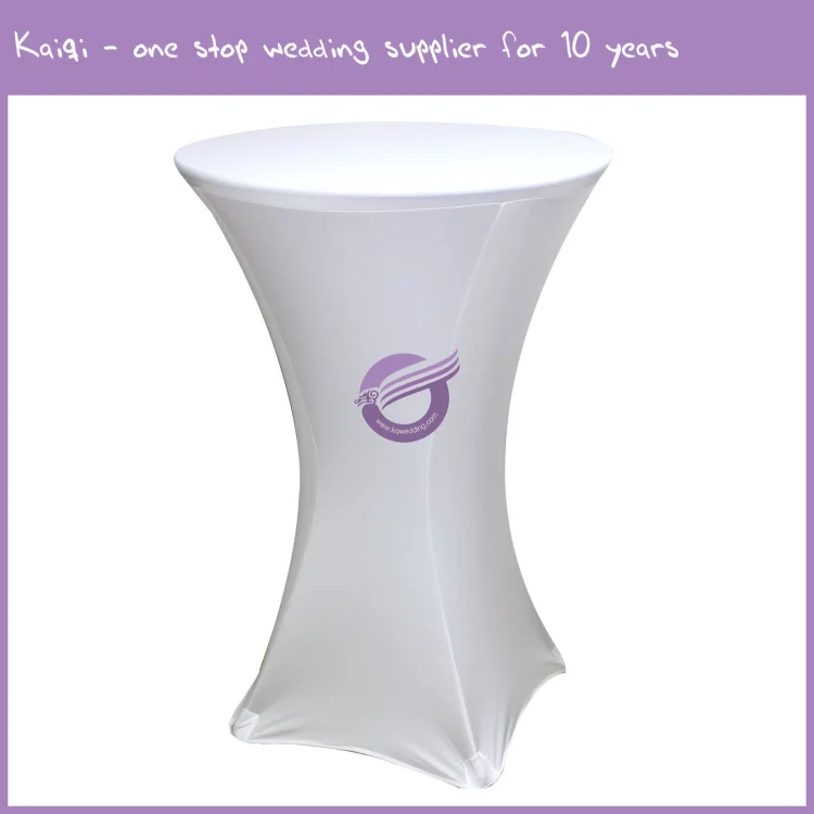 YT10786 Customized wedding event stretch bar cocktail table covers cloth
