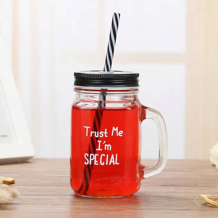 12oz to 20oz Single Wall Wholesale Plastic Mason Jar for Hot Drinks with Aluminium Lid