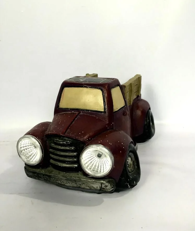 Battery Operated Tabletop Decoration Home Decorative Lights Polyresin Car for Indoor Outdoor Use