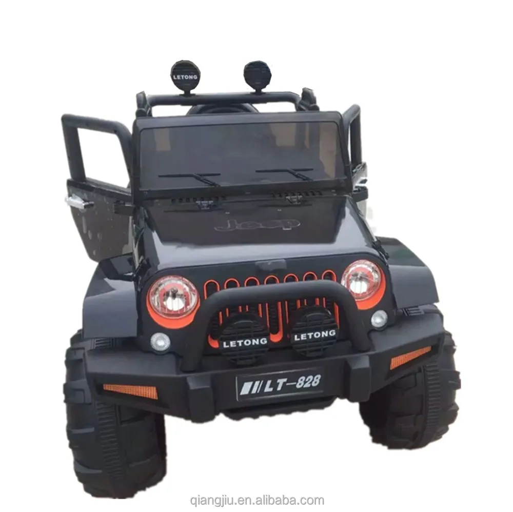 Factory 4 leather seat classic white color big baby cheap ride on SUV jeeps kids Electric cars with four motors