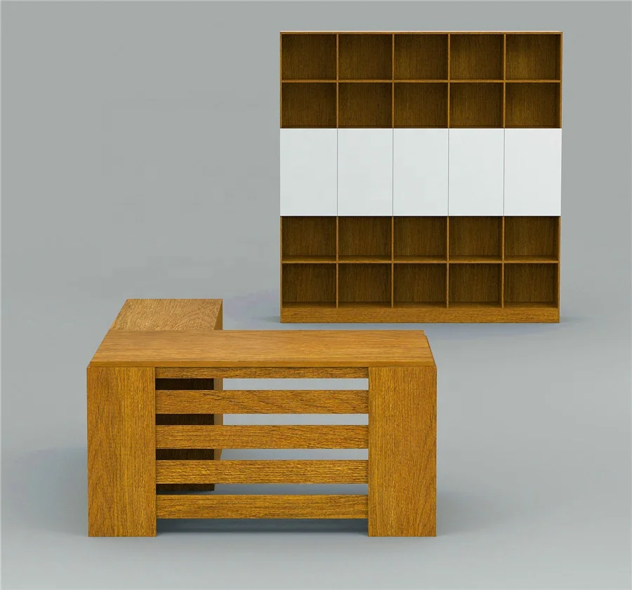 New Design melamine 1.2 meter Computer Office Table with shelf (HX-8NE060)