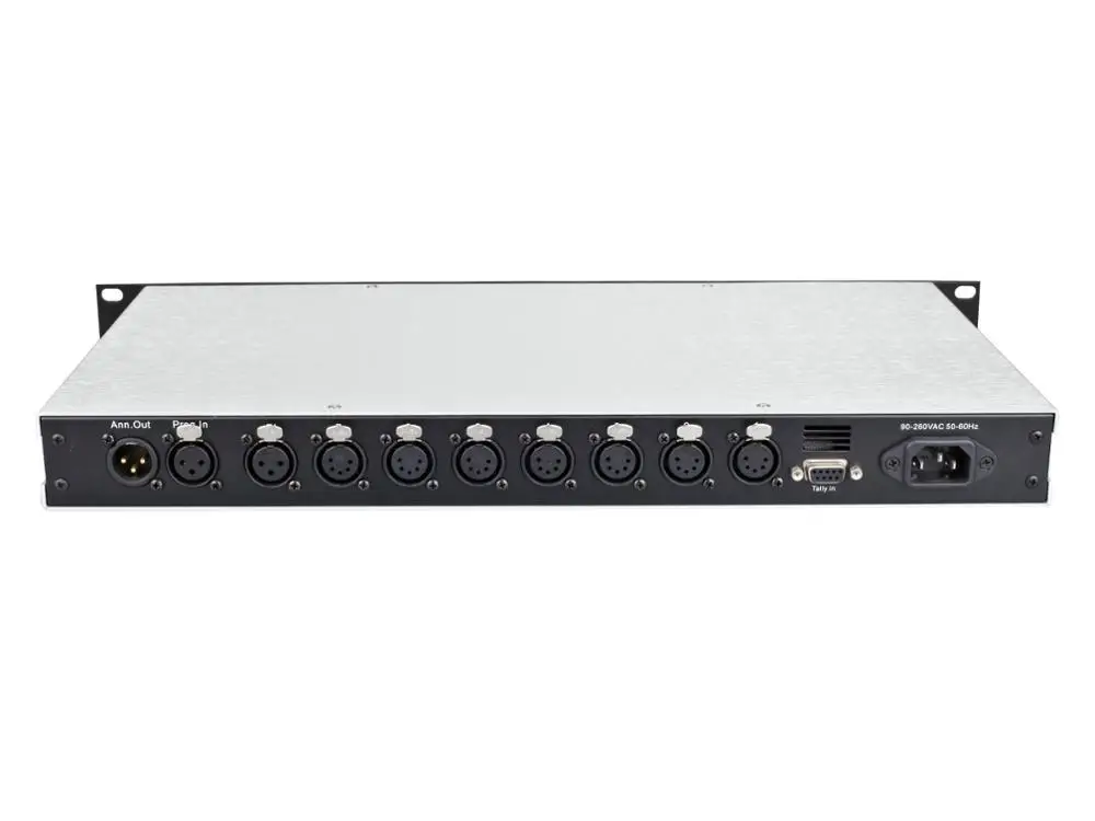 
TELIKOU Intercom System FT-800 4-Wire Eight Channel Main Station for TV broadcasting equipment 