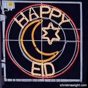 ABS gluing Eid mubarak ramadan motif lights ramadan decorations