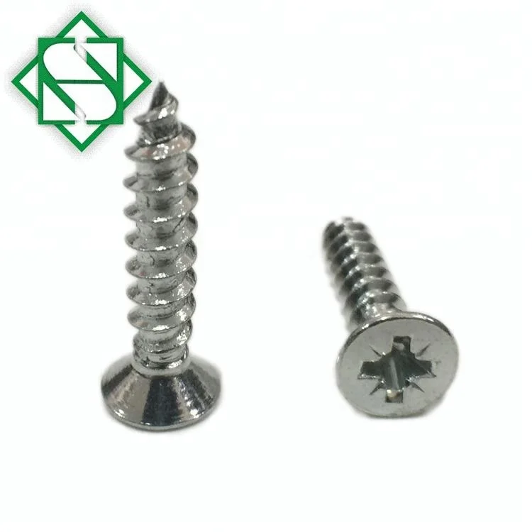 DIN7982 Countersunk Head Self Tapping Screw Zinc Plated