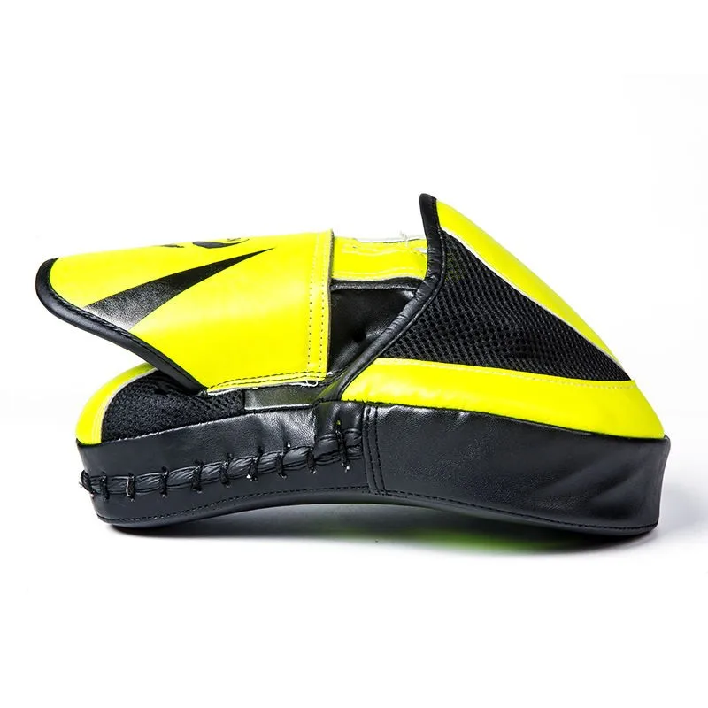 yellow Boxing Strike Curved Arm Pad Focus  Punch Shield