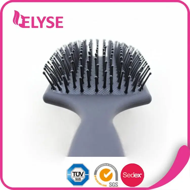 New design colorful avon fsc microfiber rubber coating hair brush