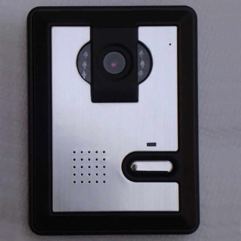 7 inch TFT LCD Monitor Color Video door Phone bell Intercom System with Weatherproof Cover Doorphone IR Camera