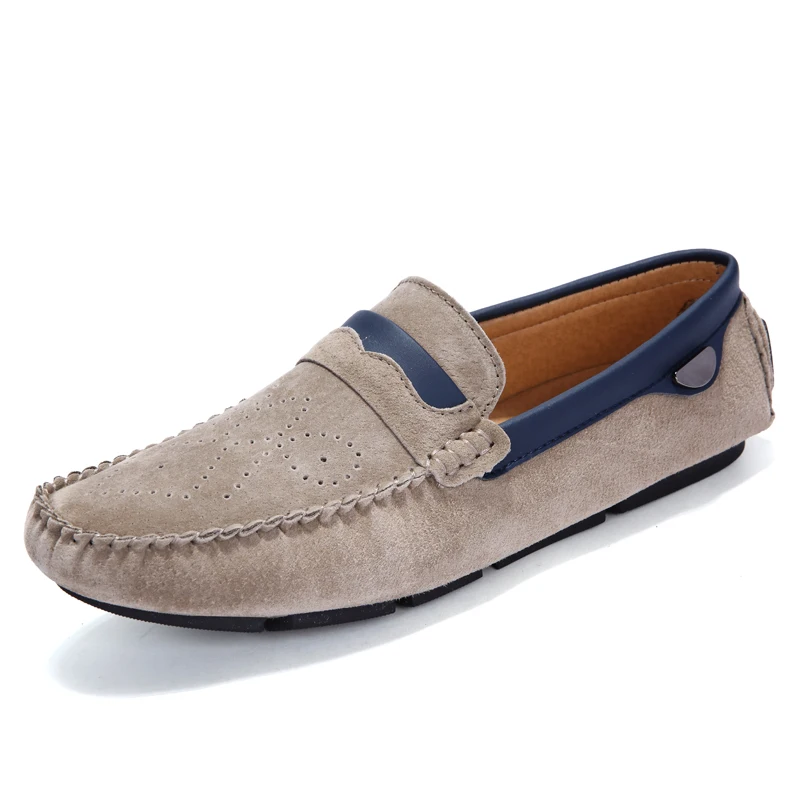 Men Soft suede moccasin Driving Loafers leather moccasin shoe comfort casual shoe
