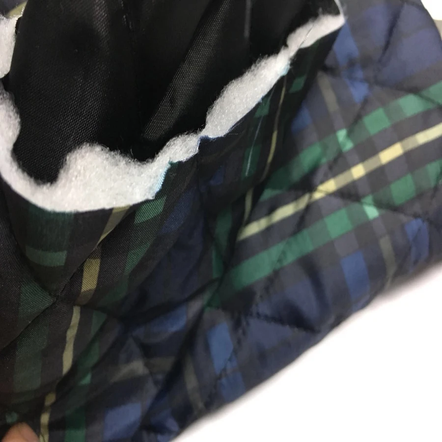 190t polyester taffeta quilted lining fabric/diamond quilted fabric for shirt and nylon jacket lining