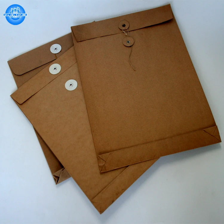 Custom Envelopes Decorative Kraft Paper Envelope Kraft Bag Envelope Postcards Greeting Card Xf9 OEM Offset Printing Sobres Kraft