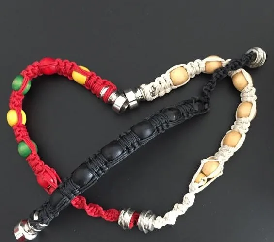 4 colors bracelet pipe smoking pipe click n vape sneak a toke rasta dry herb