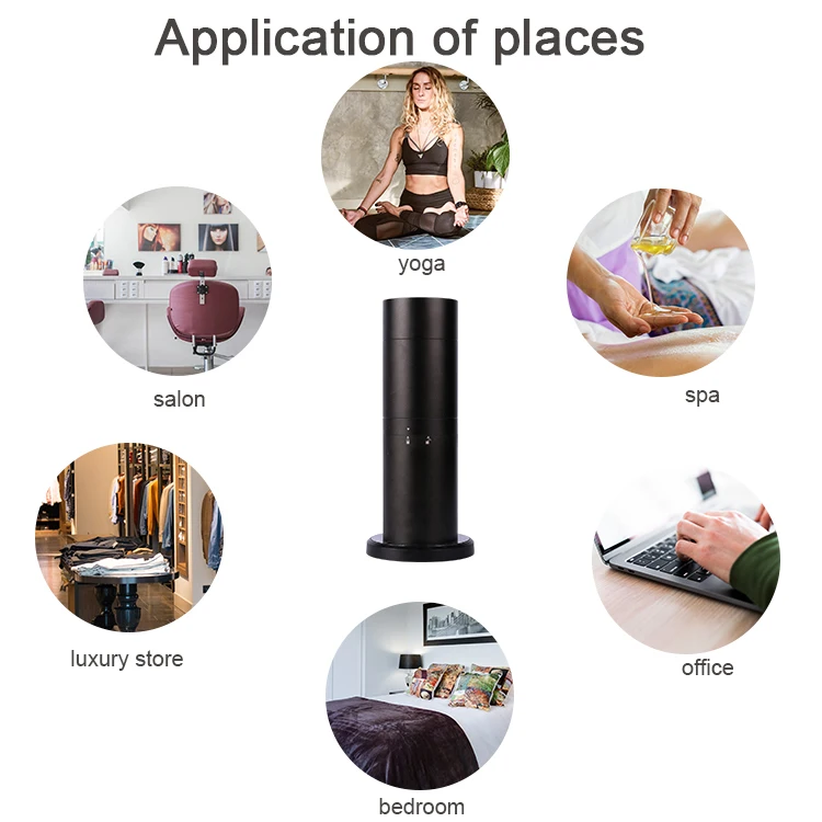 Commercial WIFI App Electric aroma diffuser No Water scent air diffuser with fragrance oil