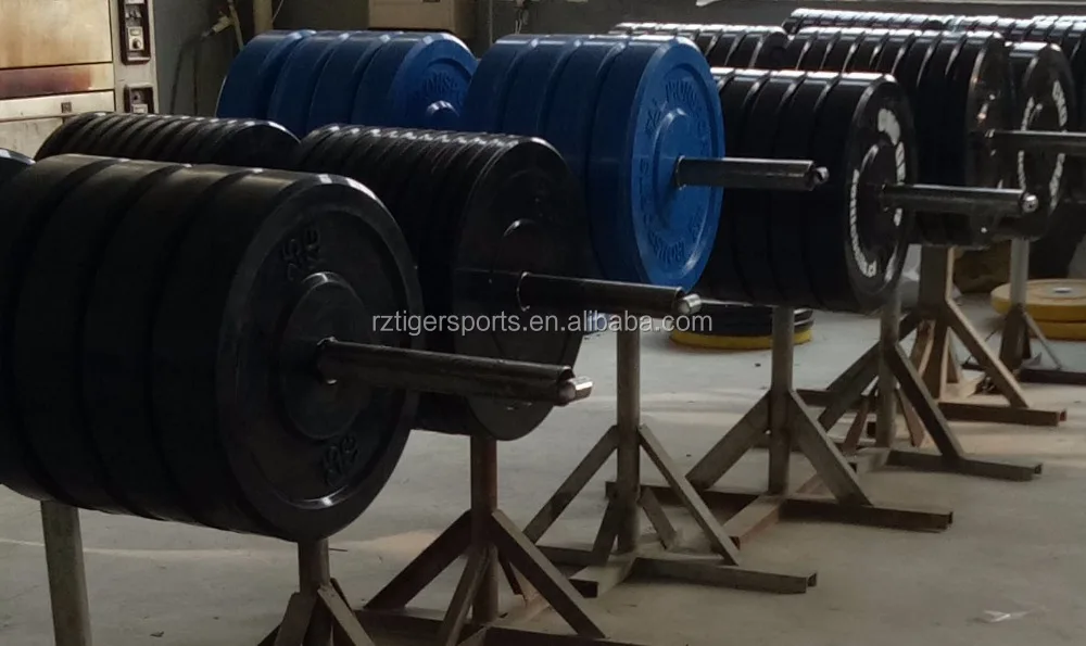 Crossfit rubber barbell weight disc for gym