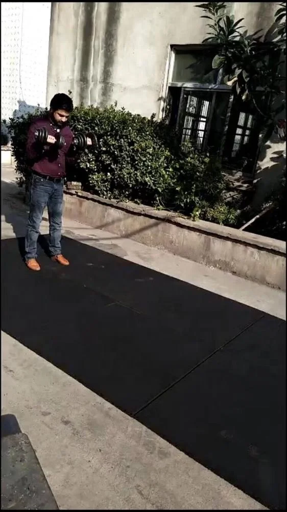 
High density EPDM&SBR rubber tiles interlocking gym rubber floor mat and playground rubber floor tiles 