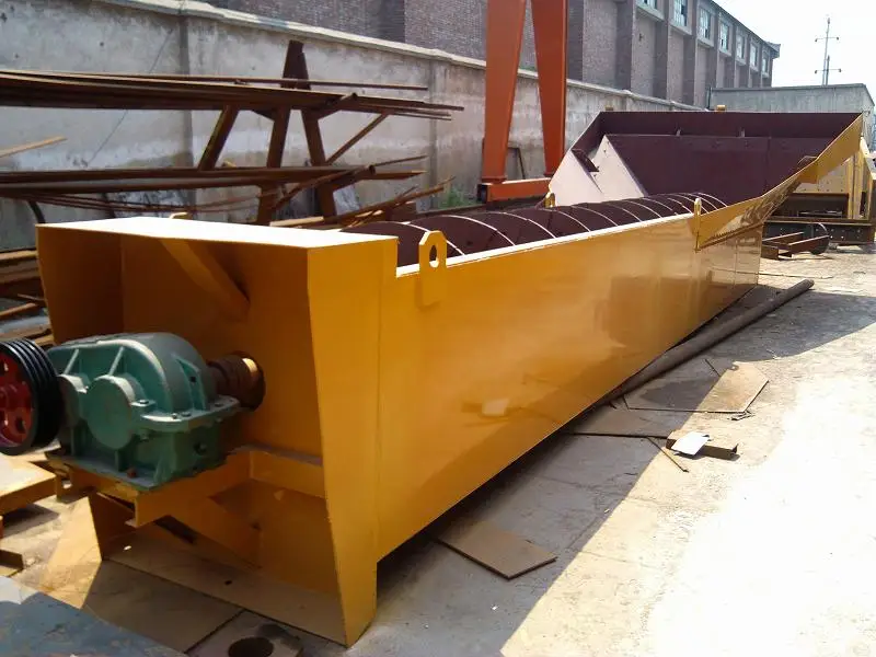 Manufacture industrial small gravel river sea silica screw sand washing washer cleaning machine design price for sale in india