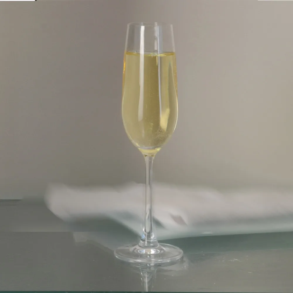 
(AS98CP25)Hand Made Champagne Flutes Unleaded Cristal Glass!Paid By Paypal Glass Flutes!Glass Stemware 250ml Flute Champagne 