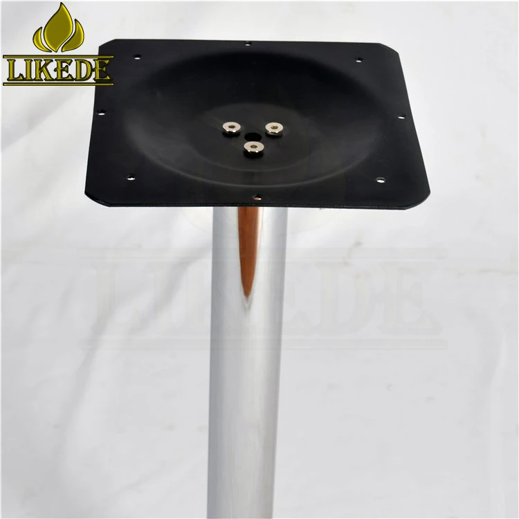 table accessories trumpet base chrome iron steel table base
