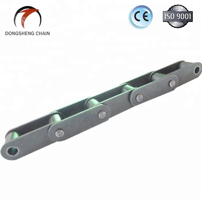 Double pitch straight side plate conveyor chain with attachments C220A/C2100