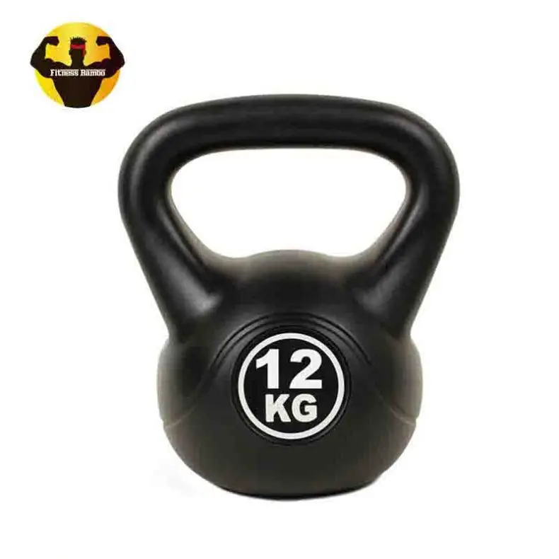 RAMBO Cement Black Plastic Competition Kettlebell