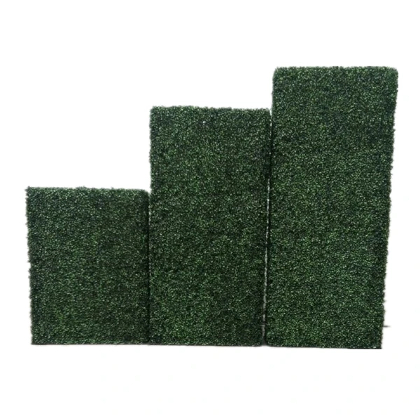 Artificial boxwood topiary grass hedge green wall for garden use