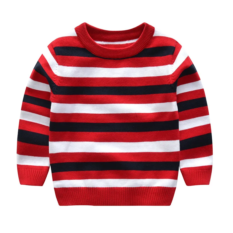 Европейский популярный дизайн контрастных цветов в полоску, китайская детская одежда, Детские модели для мальчиков
