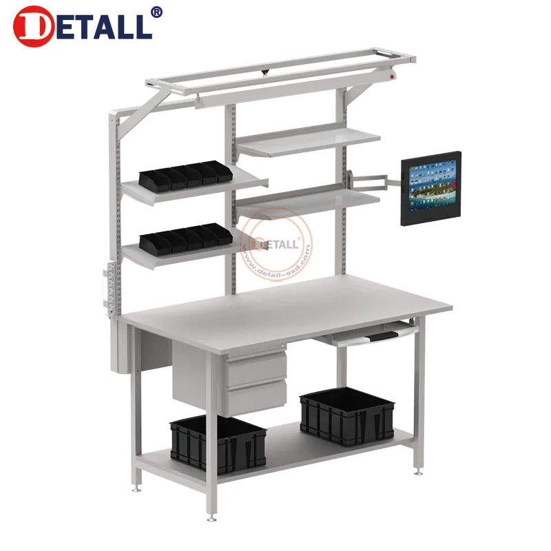 
industrial electronic technician workbench desk for repairing mobile phone 