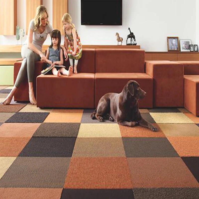 Полипропиленовая водостойкая ковровая плитка 50x50 в