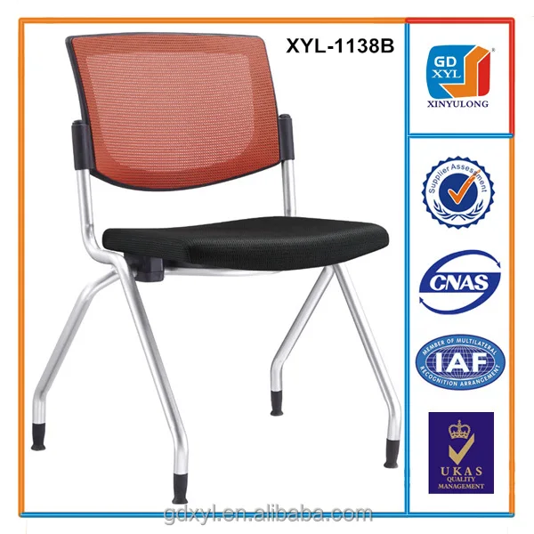 Office Star Deluxe Ventilate Mesh Back Free Flex Coal Seat  Folding Chair with Casters