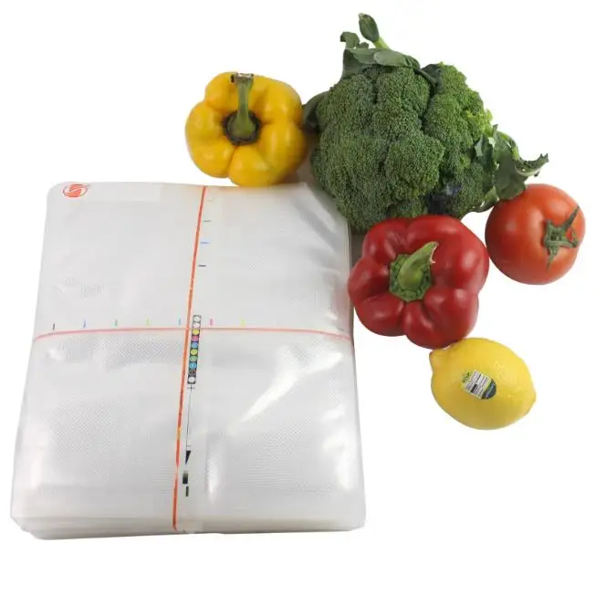 
Plastic food saver grade sealing nylon polythene embossed type vacuum sealer storage bags 